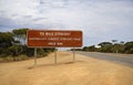 Australia`s longest straight road